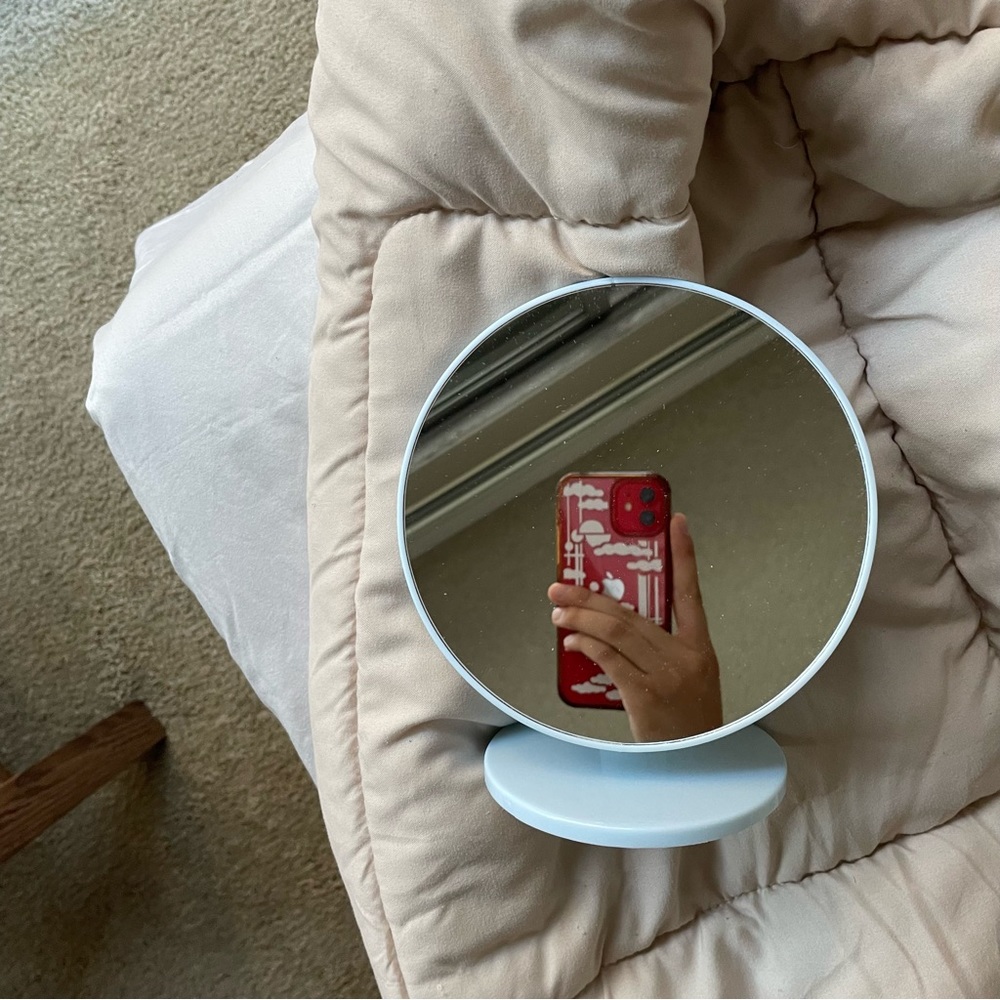 baby blue mirror